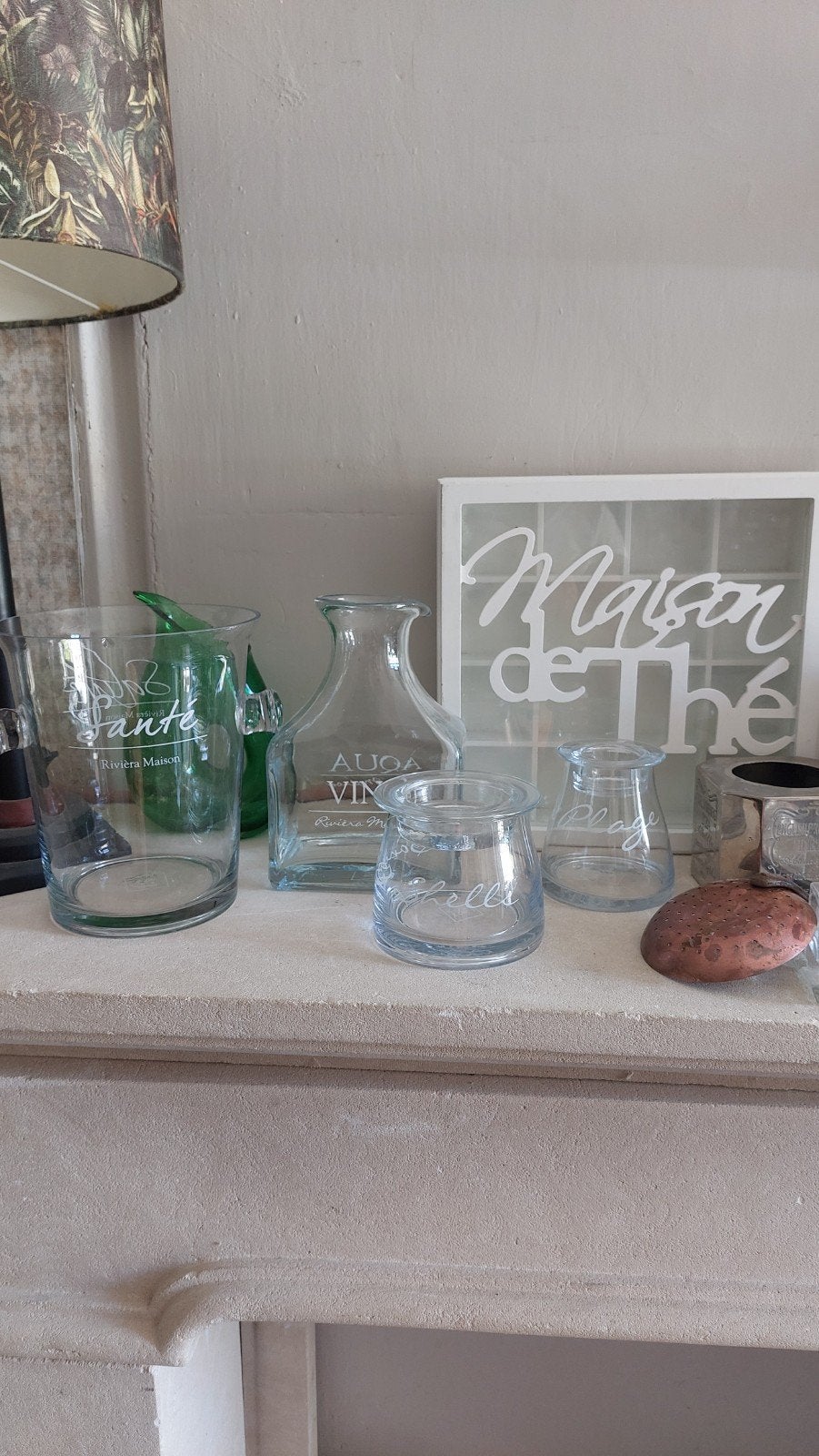 Diverse Riviera Maison Accessoires - Glaswerk en Decoratie, Huis en Inrichting, Gebruikt, Meerkleurig, Ophalen of Verzenden, Landelijk