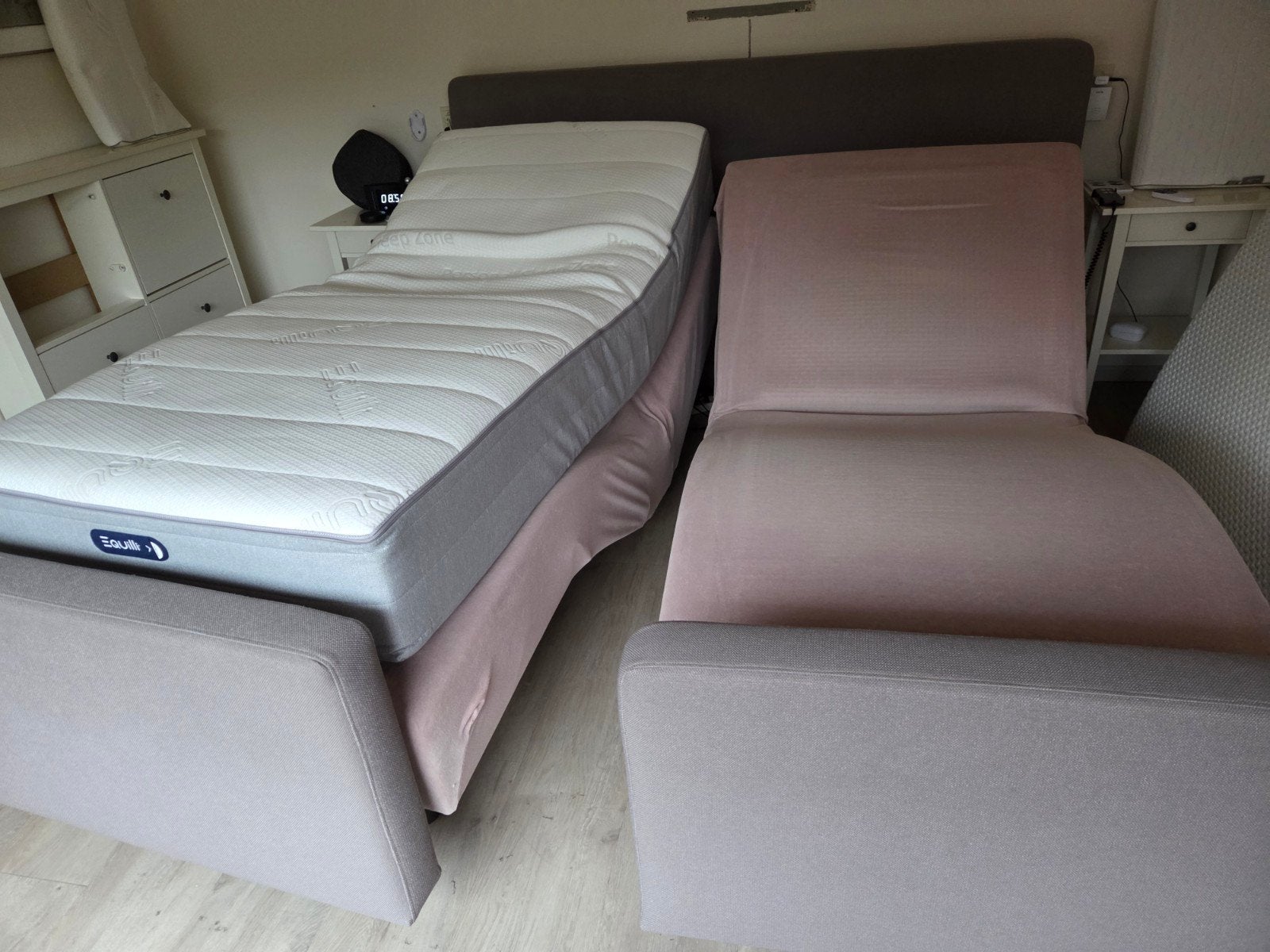 Twee Auping bedbodems, Ophalen, Gebruikt, Tweepersoons, 90 cm