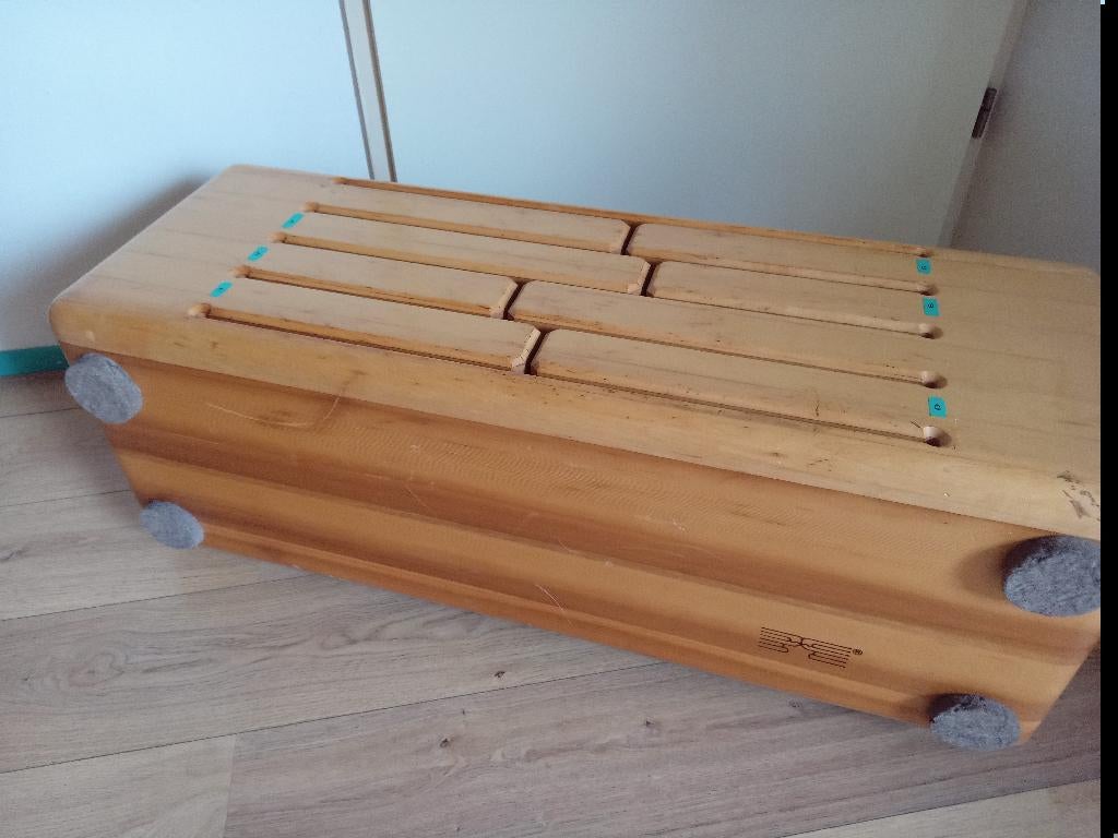 Log drum- bas, Muziek en Instrumenten, Snaarinstrumenten | Gitaren | Bas, Ophalen, Gebruikt, Akoestisch, Fretloos