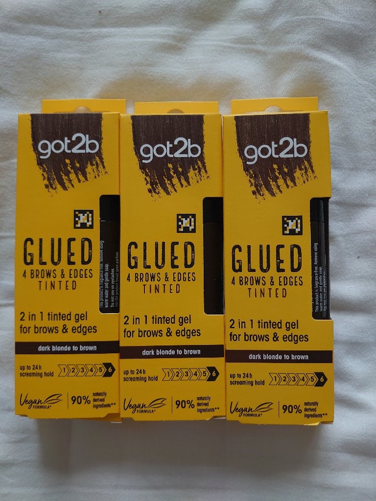 3x Got2b Glued 4 Brows & Edges 2-in-1 Gel 16 ML, Verzenden, Nieuw, Gehele gezicht