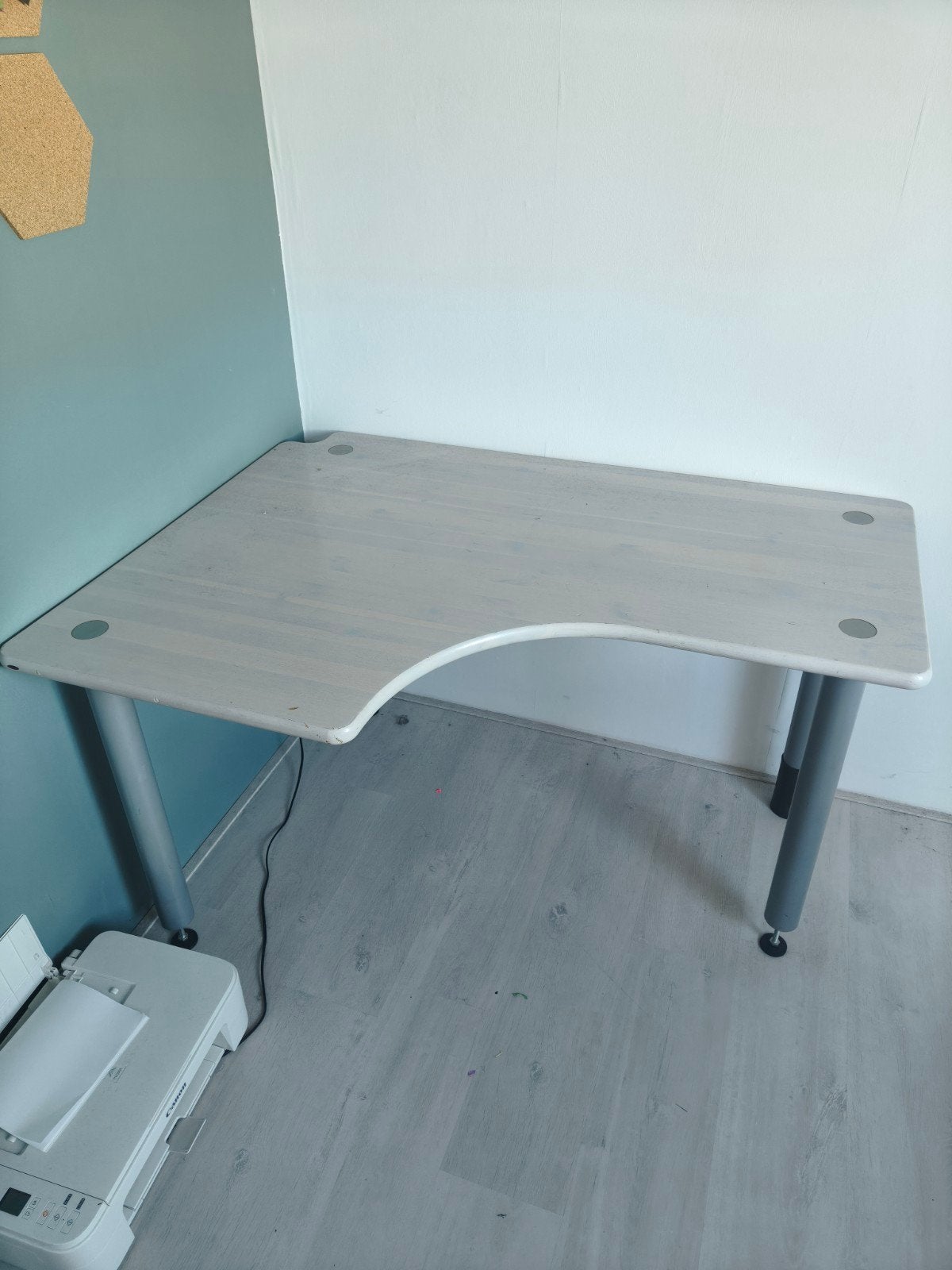 Hoek bureau, Ophalen, Gebruikt, Hoekbureau, In hoogte verstelbaar