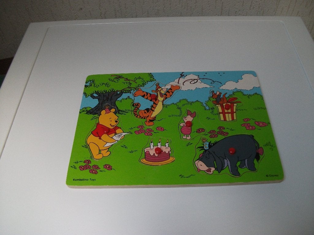 Puzzel Winnie The Pooh 6 delig, Ophalen of Verzenden, Gebruikt