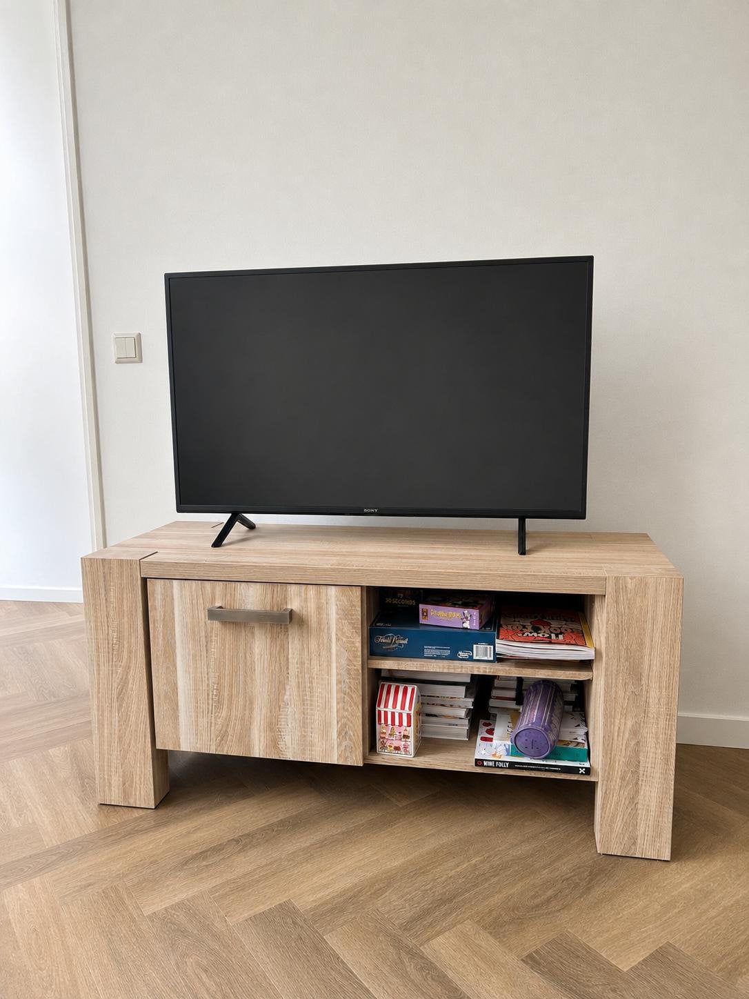 Tv meubel, Ophalen, 100 tot 150 cm, Zo goed als nieuw, Minder dan 100 cm