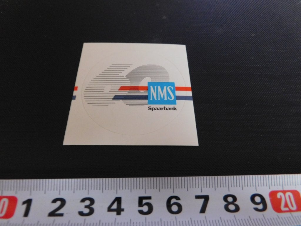 sticker NMS spaarbank 60  *, Ophalen, Zo goed als nieuw