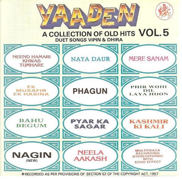 Yaaden Vol. 5 - A Collection of Old Hits (CD), Ophalen of Verzenden, Gebruikt