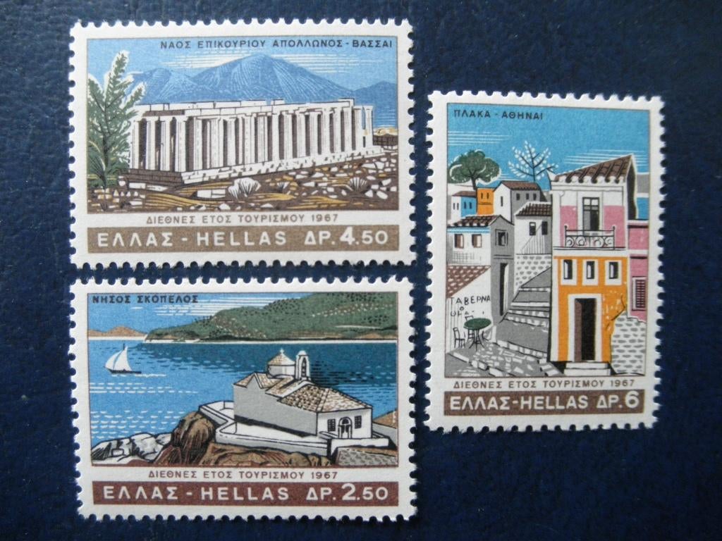 Postzeg. Griekenland 1967 toerisme cw. 1,20 postfris., Ophalen of Verzenden, Griekenland, Postfris