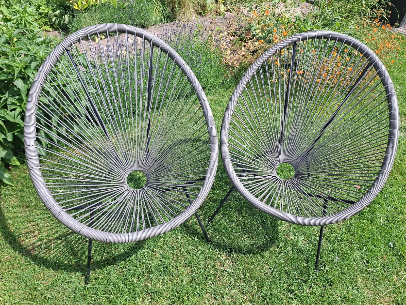 Draadstoel Loungestoel Tuinstoel, Ophalen, Gebruikt, Metaal