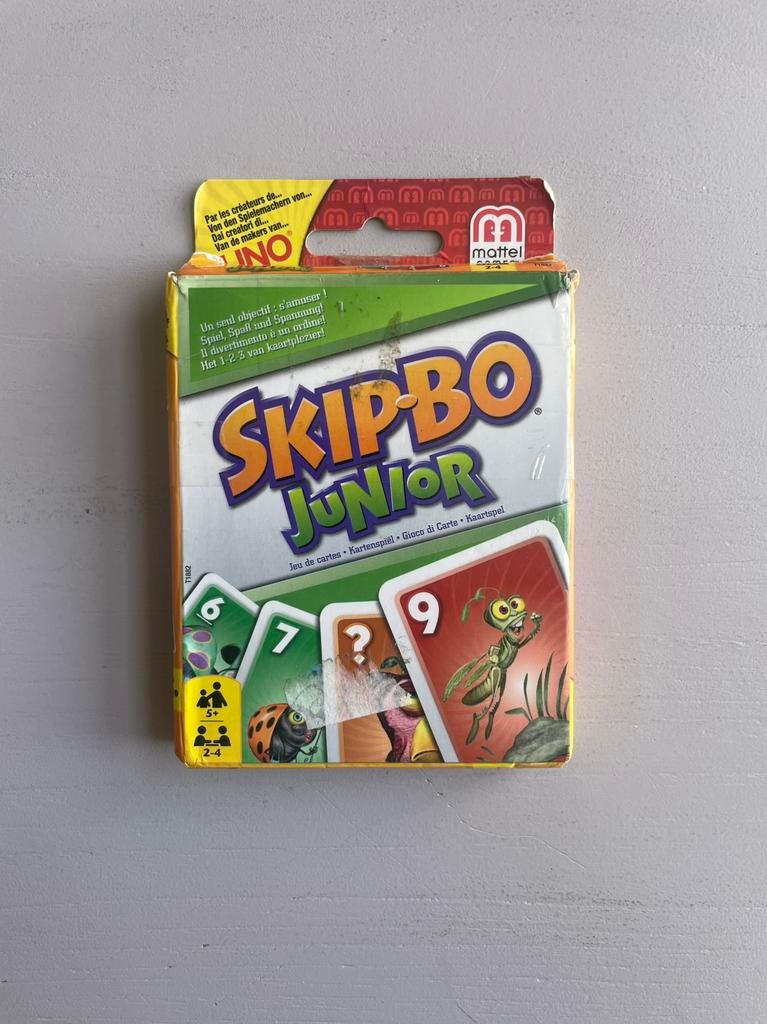 Skip-Bo Junior, Een of twee spelers, Ophalen of Verzenden, Gebruikt, Mattel