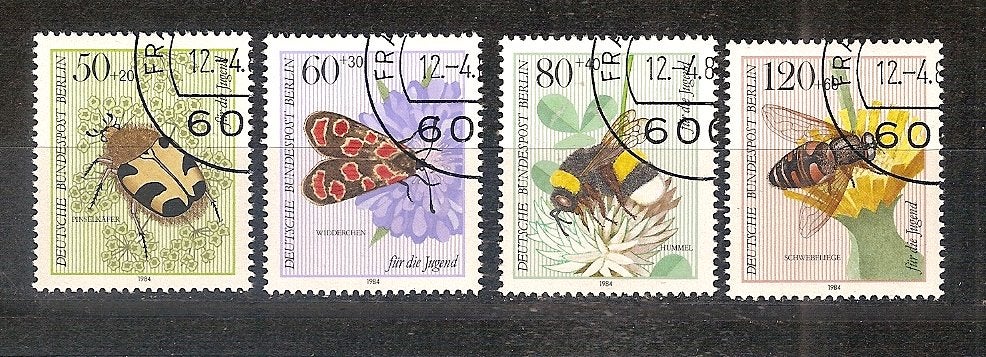 Berlin 712-715, Ophalen of Verzenden, BRD, Gestempeld