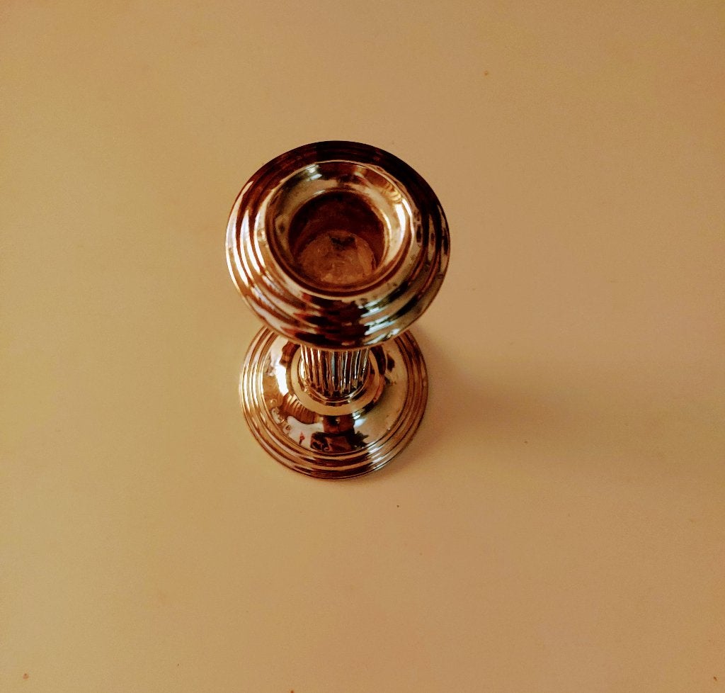 zilveren kandelaar, Ophalen of Verzenden, Zilver