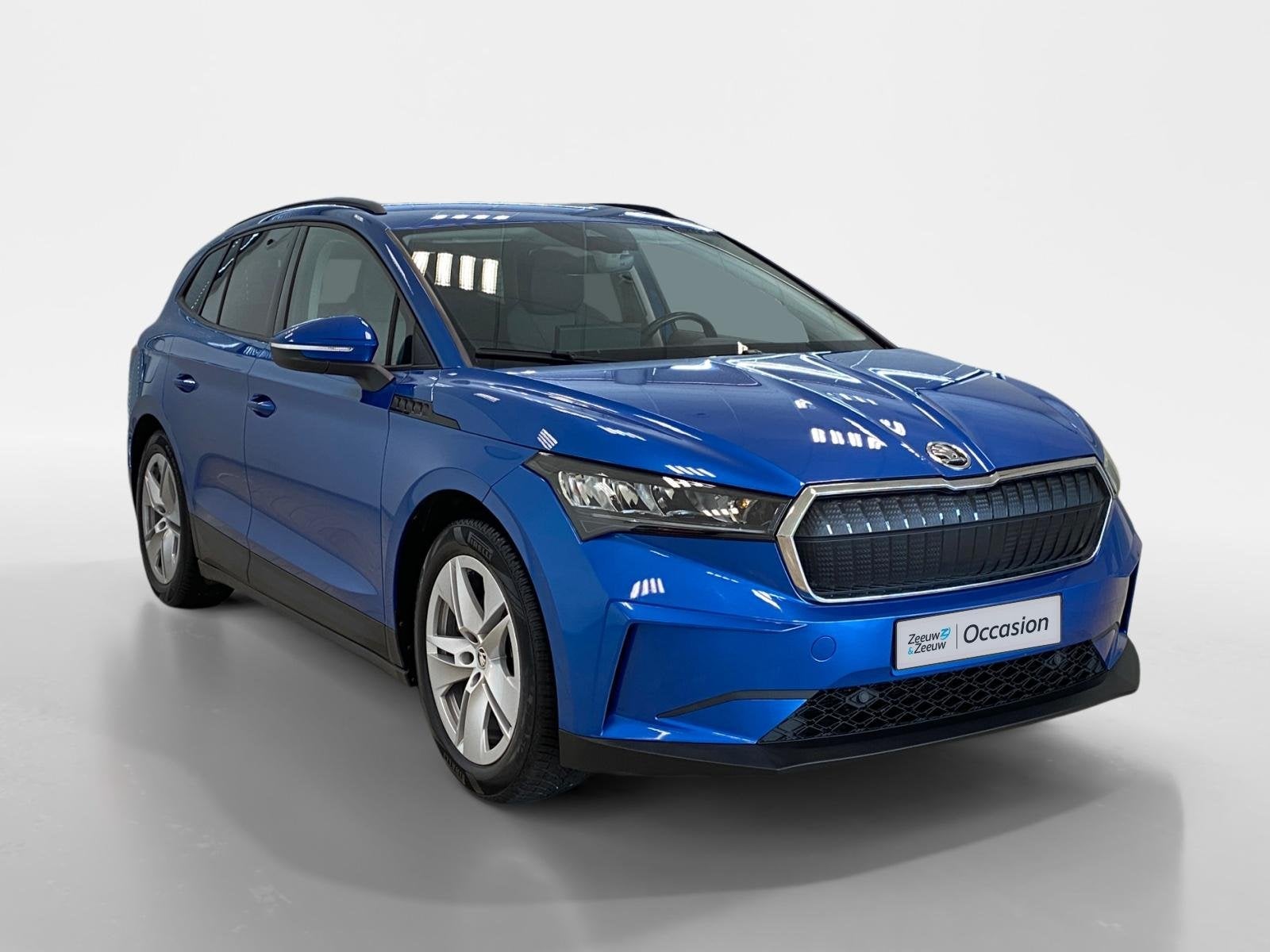 Skoda Enyaq iV 60 | TREKHAAK | NL-AUTO |, Auto's, Automaat, Achterwielaandrijving, Gebruikt, Leder en Stof