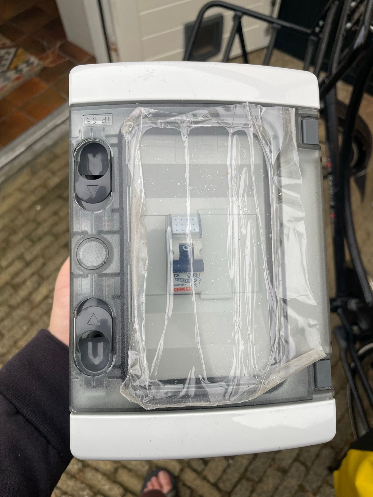 Gewiss IP65 Groepenkast met Installatieautomaat C6, Doe-het-zelf en Verbouw, Elektra en Kabels, Ophalen of Verzenden, Nieuw, Gewiss