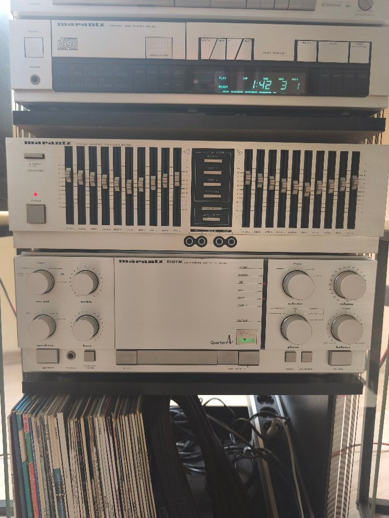 Prachtige vintage Marantz hifi-set – PM-84, EQ-340 en CD-84, Ophalen, Gebruikt, Cassettedeck, Overige merken