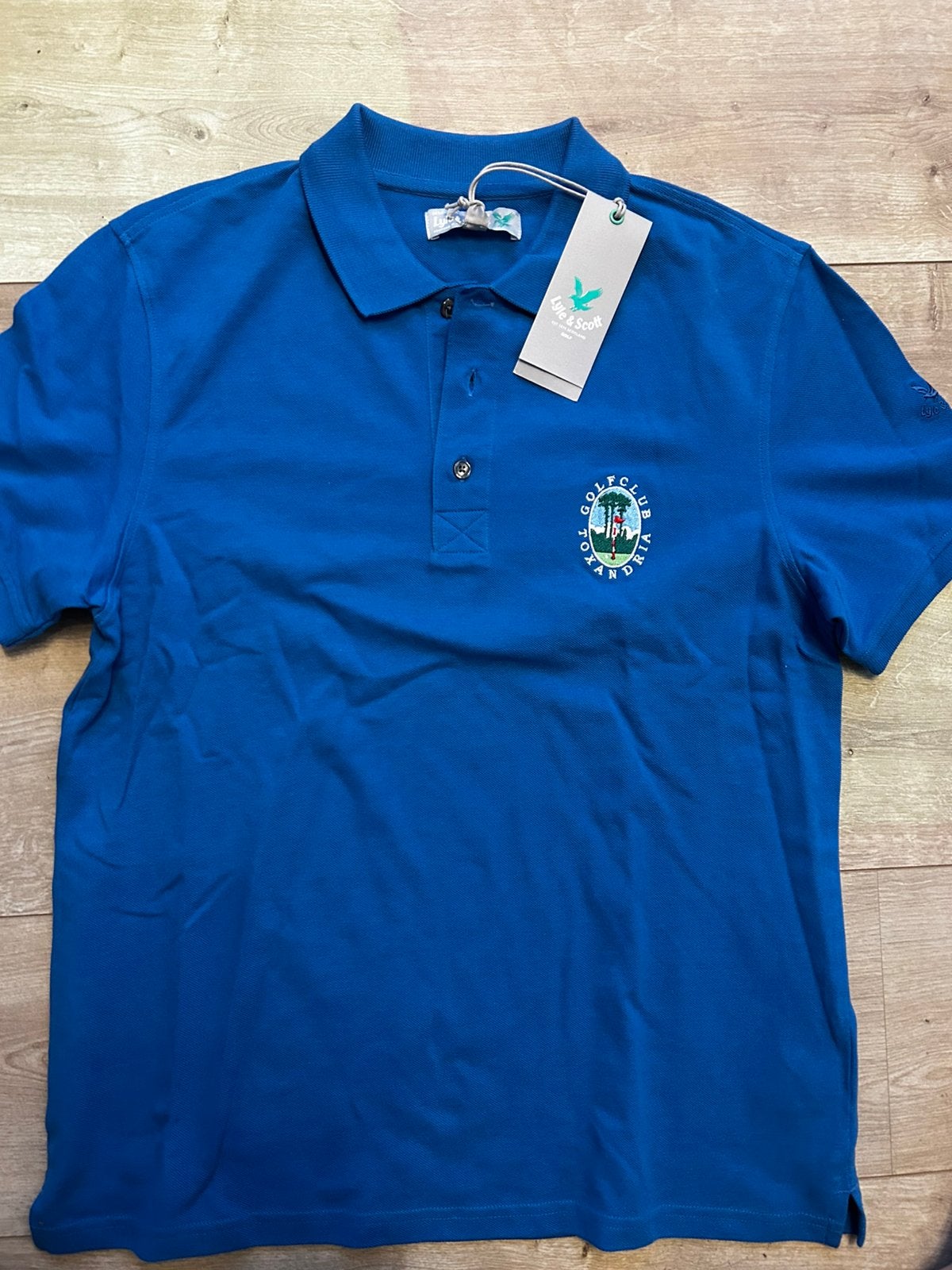 Lyle & scott M polo nieuw blauw heren Shirt zomer, Ophalen of Verzenden, Zo goed als nieuw, Blauw