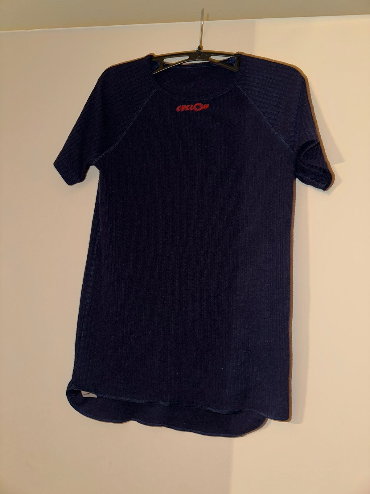 Dames blauw sportshirt, Ophalen of Verzenden, Zo goed als nieuw, Maat 38/40 (M), Blauw