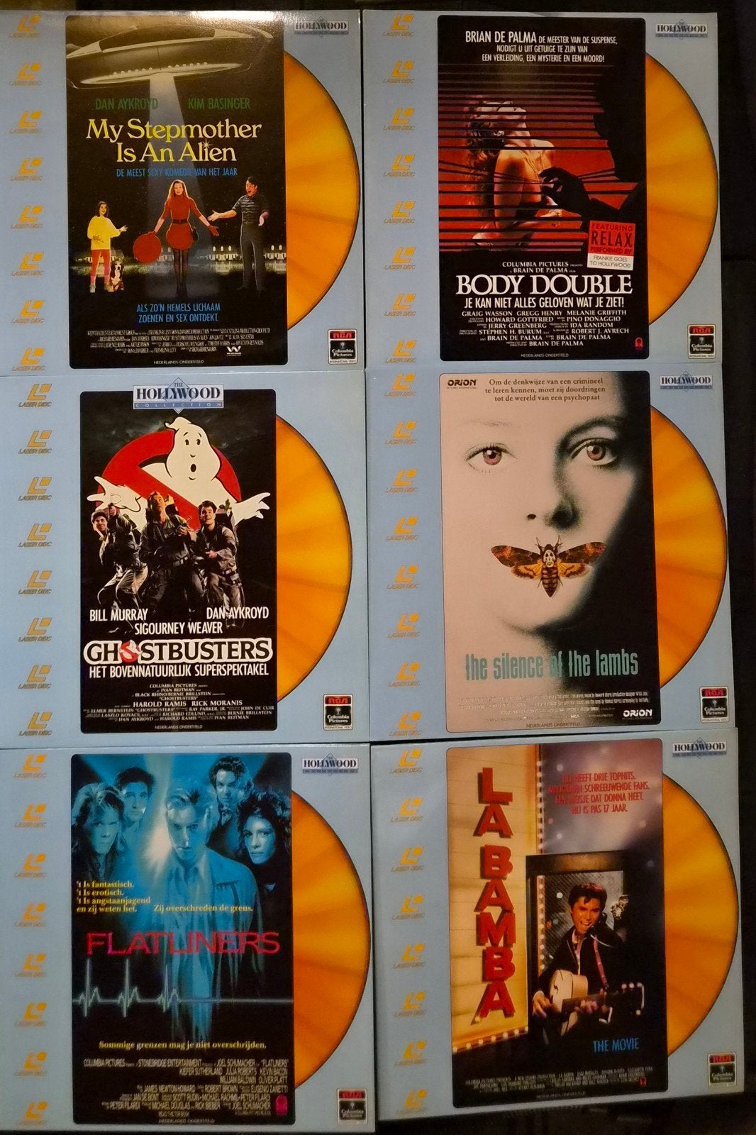6x "The Hollywood Collection"op Laserdisc, Alle leeftijden, Ophalen of Verzenden, Zo goed als nieuw