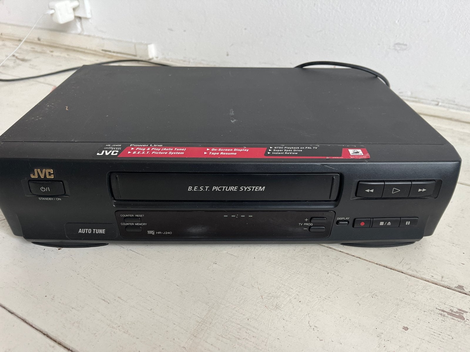 JVC HR-J540 VHS-speler - Goed werkende videorecorder, Ophalen of Verzenden, Gebruikt, VHS-speler of -recorder