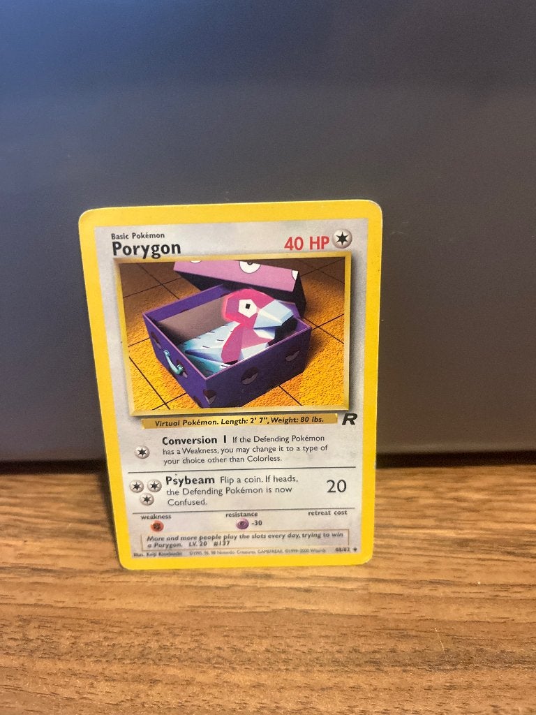 Porygon Pokémon kaart - Team Rocket set, Ophalen, Gebruikt, Losse kaart