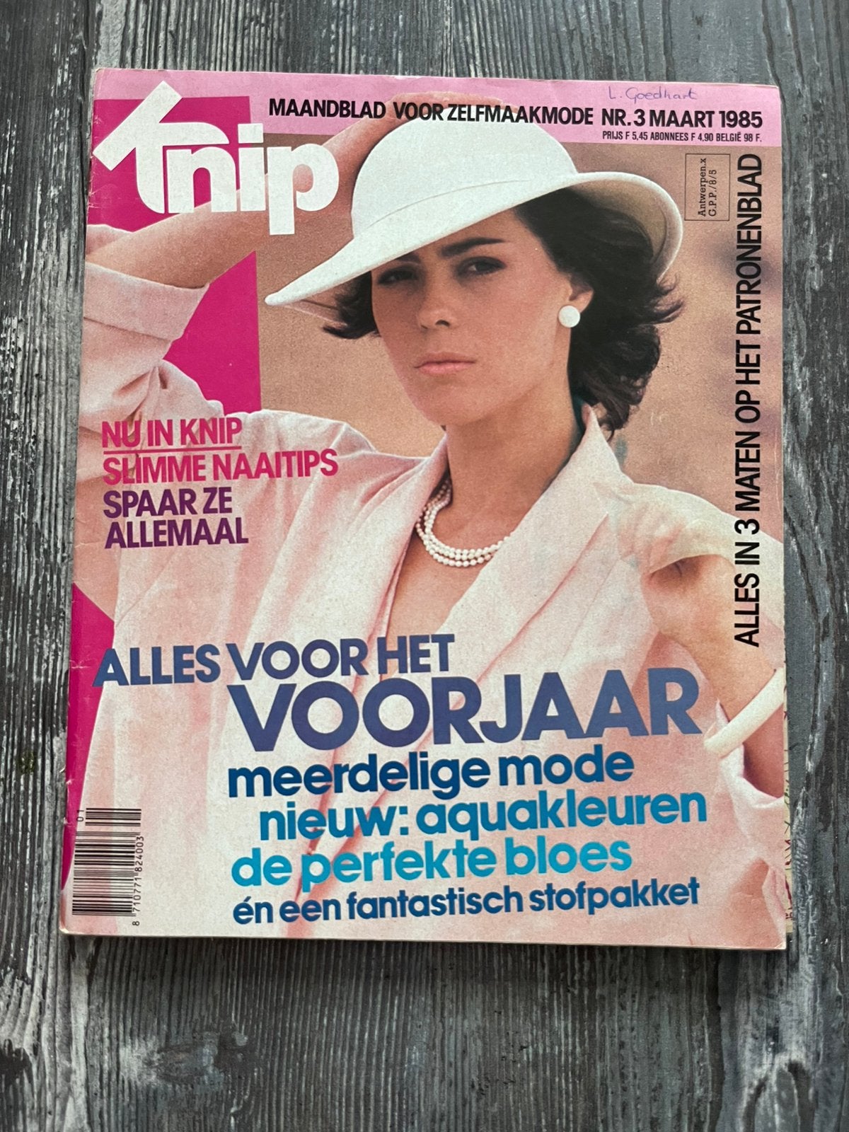 Knipmode maart 1985, Ophalen of Verzenden, Zo goed als nieuw, Vrouw, Knipmode