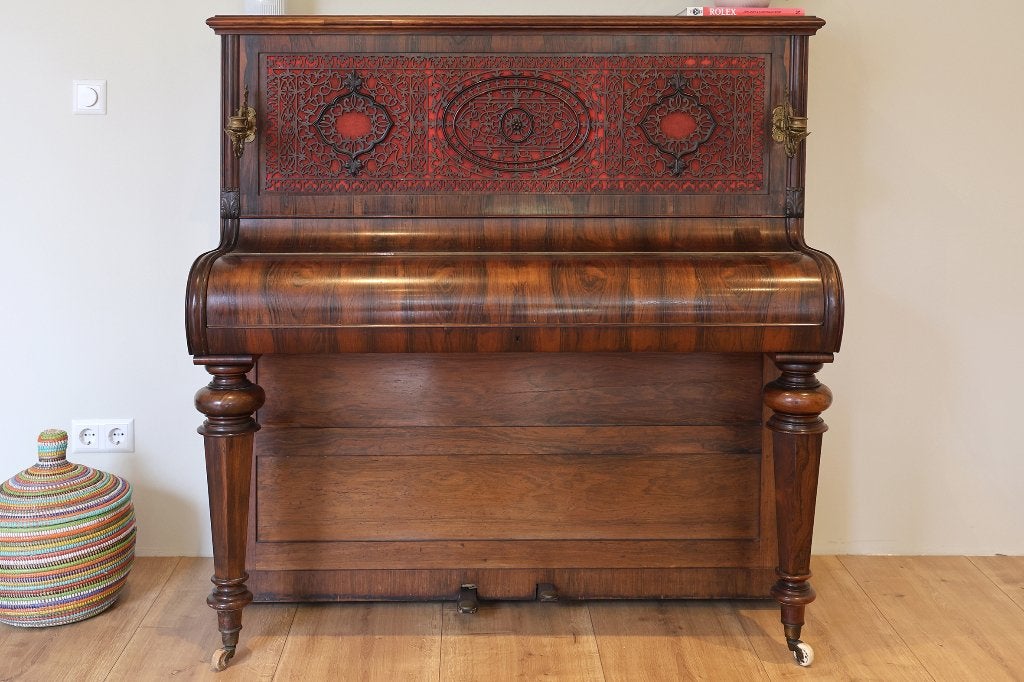 Klassieke piano, prachtig hout, van Oma, bieden va 125,00., Ophalen, Gebruikt, Overige kleuren, Piano