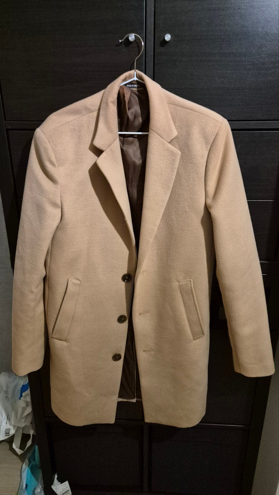 Herenjas beige trenchcoat, Ophalen of Verzenden, Zo goed als nieuw, Beige