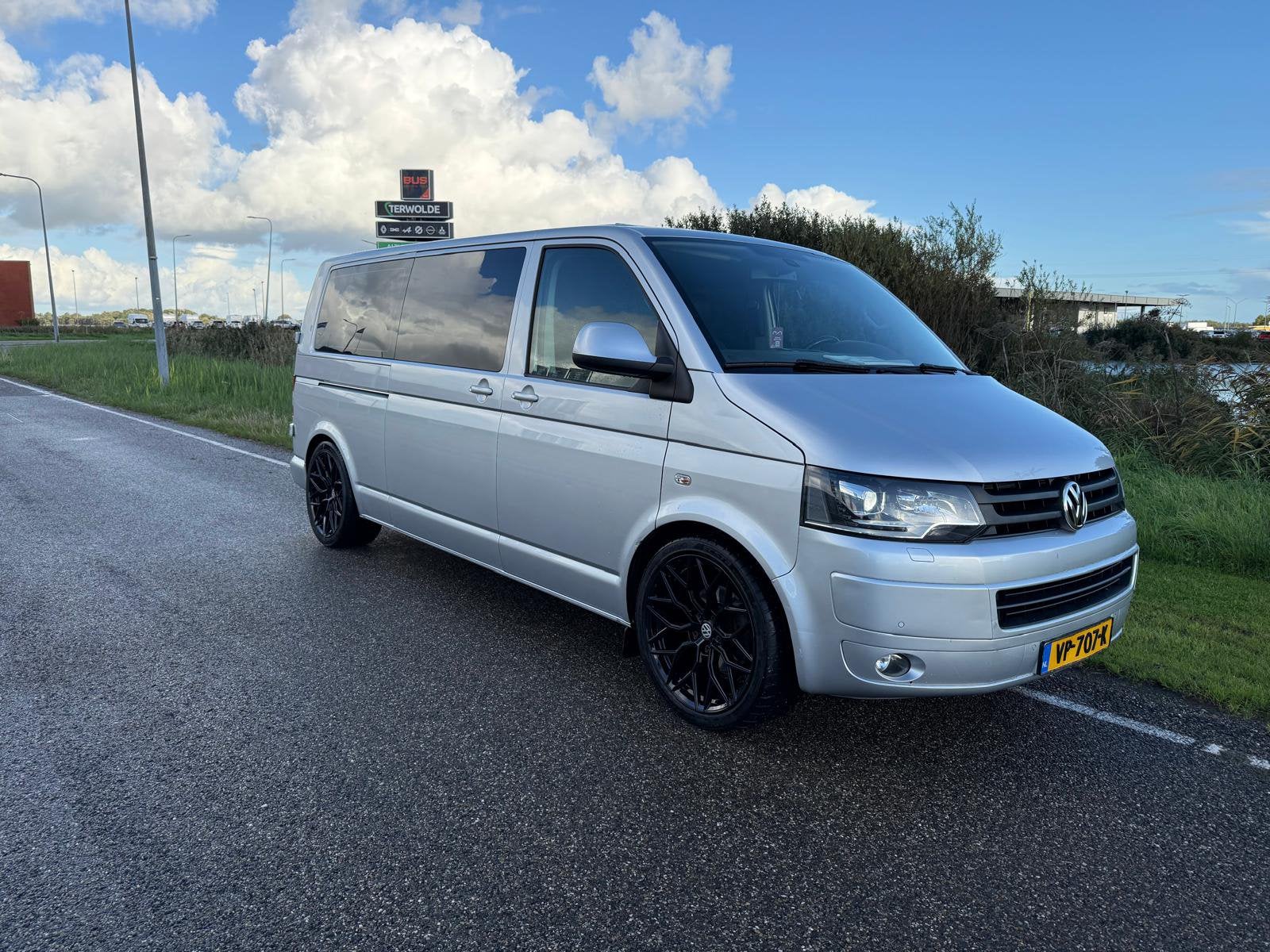 Volkswagen Transporter  t5 2015 luxe uitv. 40000 km, Euro 5, Zwart, 4 cilinders, Diesel