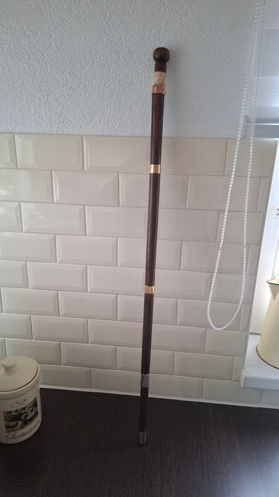 19e eeuws wandelstok met zwaard, Ophalen