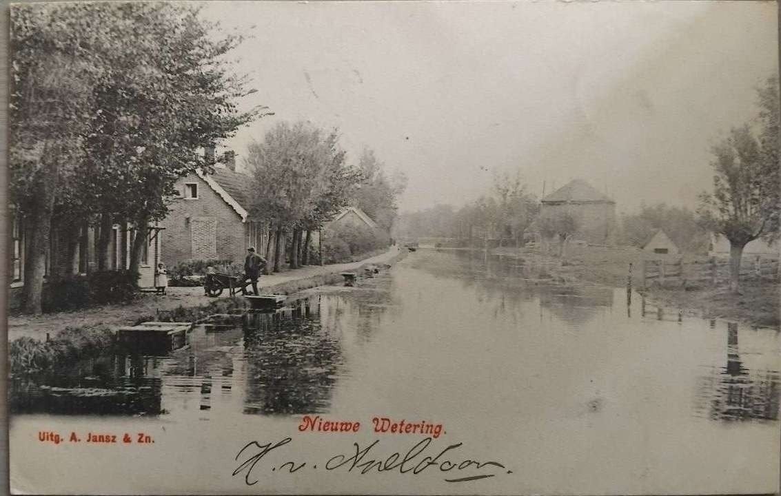 Nieuwe Wetering (ZH) - Gelopen Heerde 1894, Ophalen of Verzenden, 1920 tot 1940, Gelopen, Gelderland