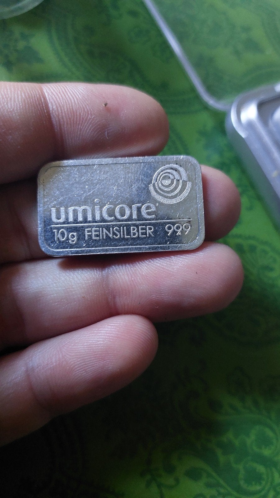 Umicore Zilver Baartje 10 gram Fijnzilver 999, Ophalen of Verzenden