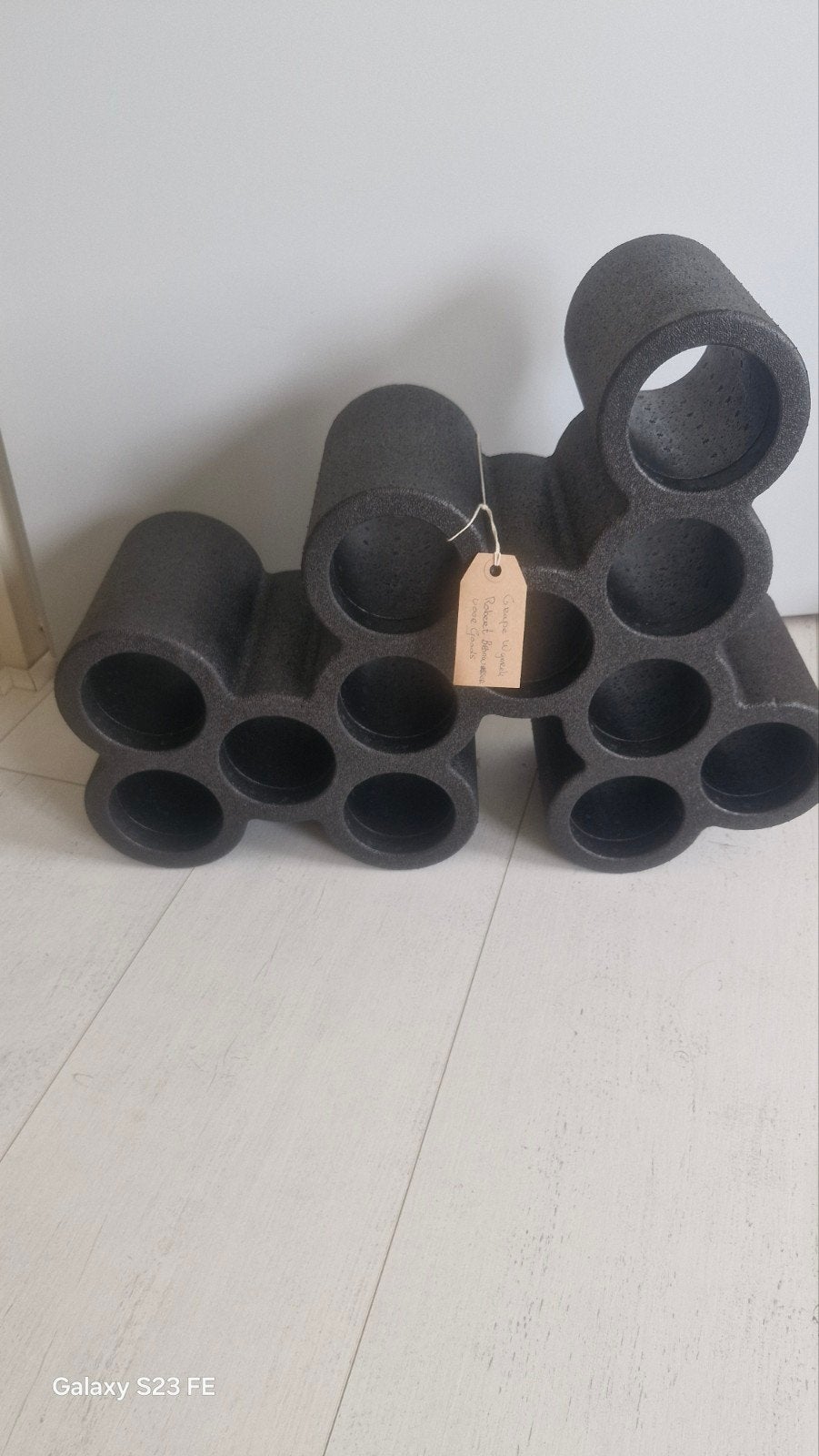 Wijnrek 'Grape' van Robert Bronwasser - Zwart Kunststof, Ophalen, Kunststof, 5 tot 15 flessen, Zo goed als nieuw