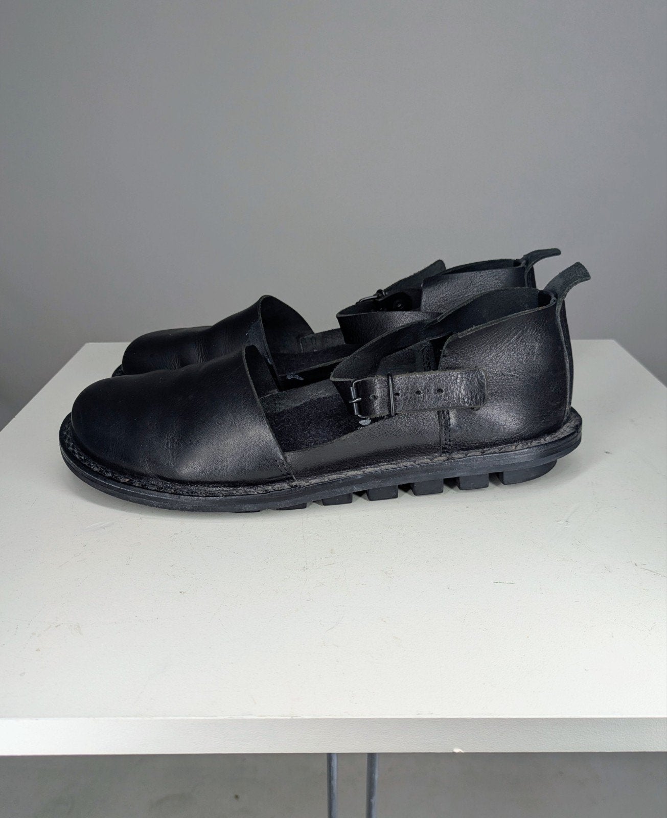 Hartjes Trippen sandalen zwart leer maat 40 Made in Germany, Zwart, Onbekend, Zo goed als nieuw, Hartjes