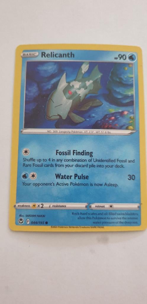 2985 pokemon 044/195 relicanth, Verzenden, Nieuw