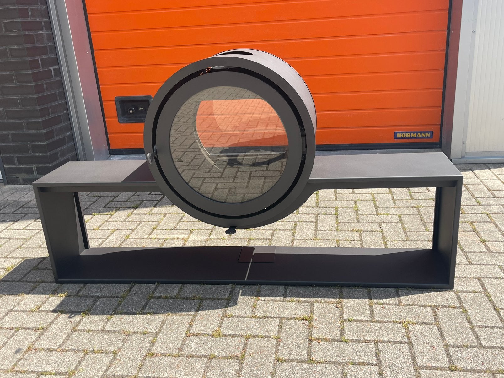 Tekoop DIK GEURTS odin tunnel plateau 160 cm demo model, Huis en Inrichting, Kachels, Ophalen, Houtkachel, Zo goed als nieuw, Vrijstaand
