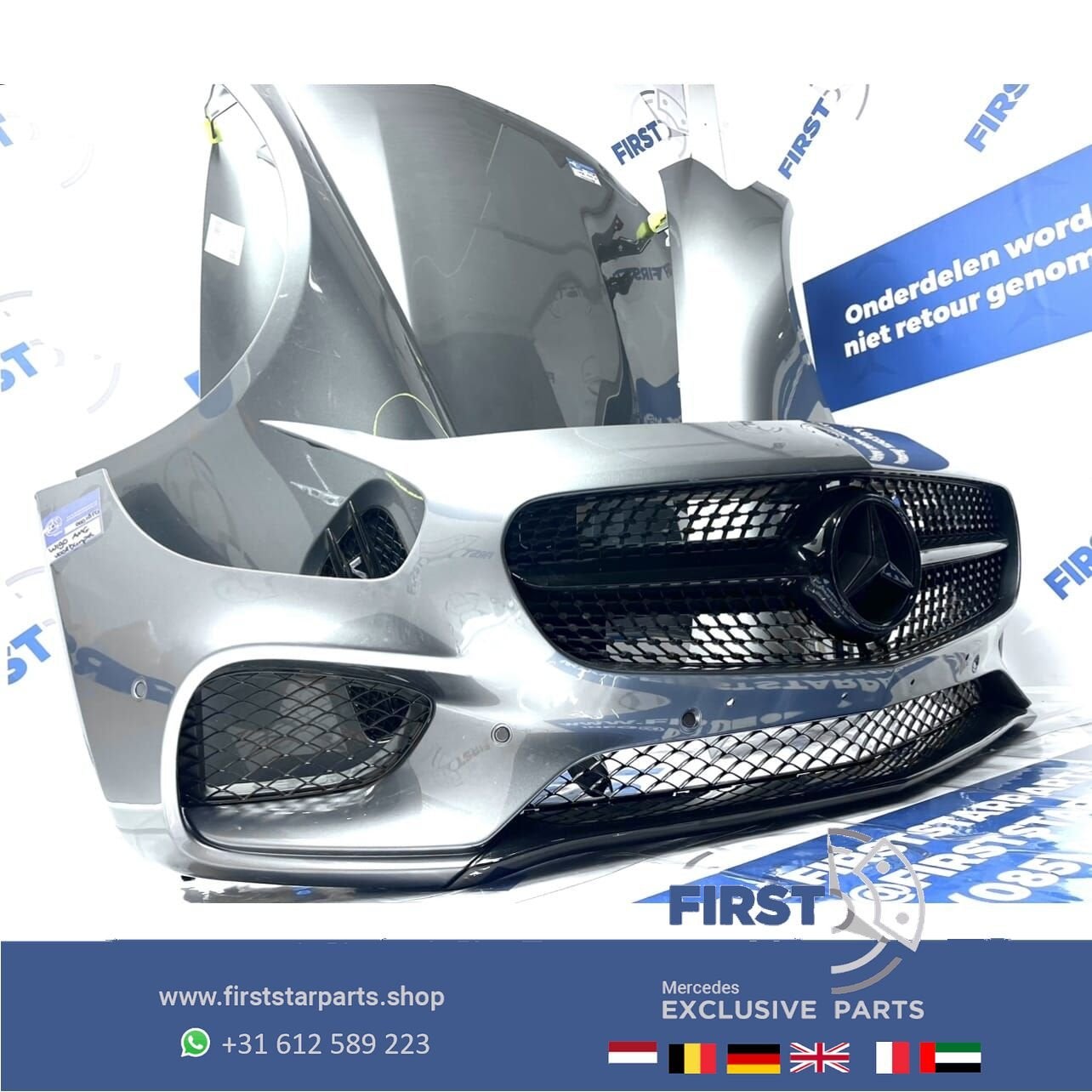 C190 R190 AMG GT VOORKOP Mercedes W190 2016-2024 GT63 ORIGIN, Auto-onderdelen, Gebruikt, -, Voor, Ophalen of Verzenden