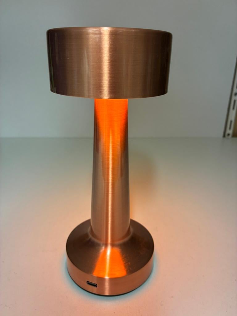 Tafellamp Brons Kleur staande lamp, Ophalen of Verzenden, Zo goed als nieuw