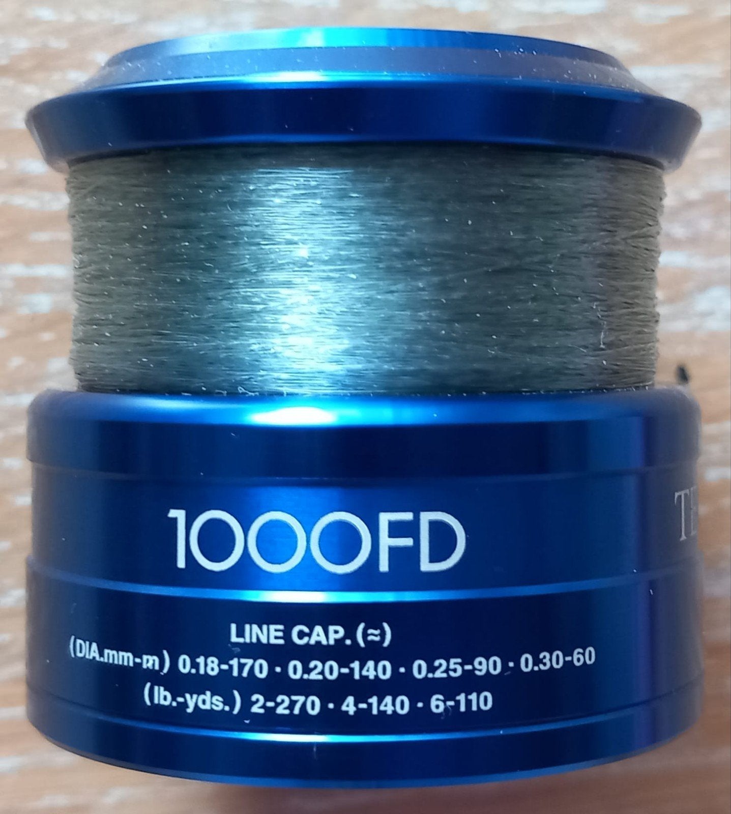 Shimano Technium 1000FD Reservespoel met Visdraad, Ophalen of Verzenden, Zo goed als nieuw, Overige typen
