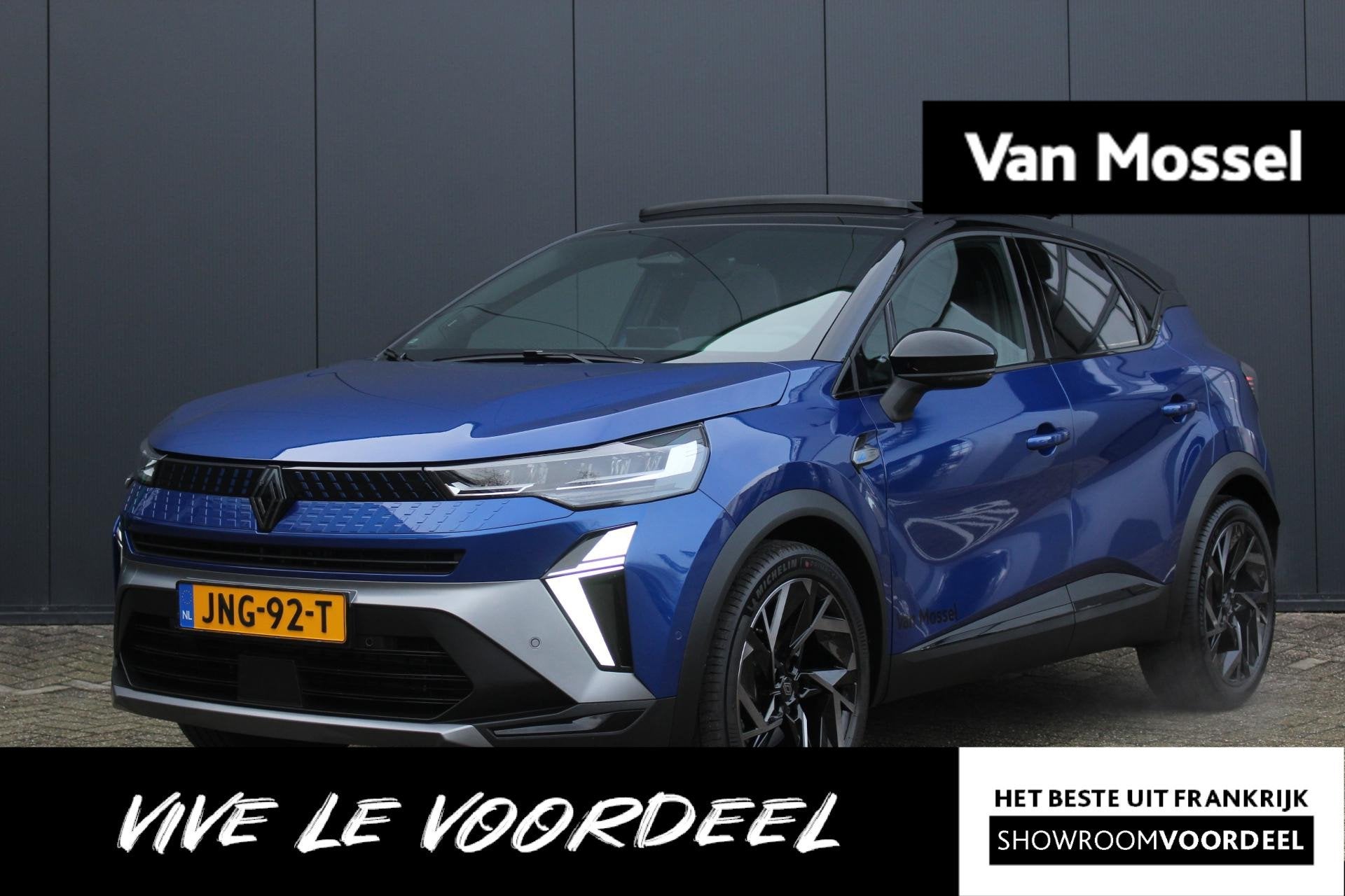 Renault Captur 1.8 E-Tech full hybrid 160Pk esprit Alpine |, Auto's, 1789 cc, 4 cilinders, Blauw, 23 km/l