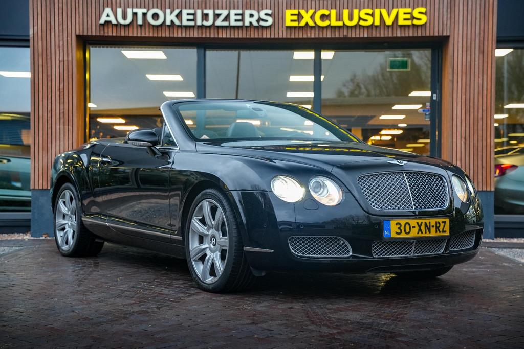 Bentley Continental GTC 6.0 W12 Keyless Navi Cruise Stoelver, Auto's, Bentley, Automaat, Gebruikt, 4 stoelen, Zwart