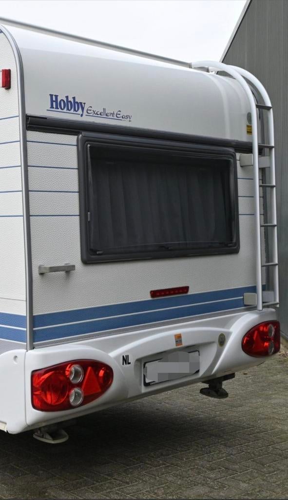 Gezocht: Achterraam Hobby caravan 2002, Caravans en Kamperen, Ophalen, Gebruikt