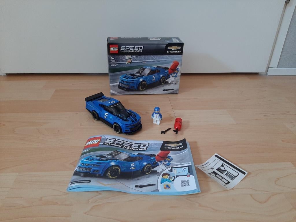 Lego Speed Champions 75891 Chevrolet Camaro ZL1 Race Car, Lego, Zo goed als nieuw, Speed Champions, Ophalen of Verzenden