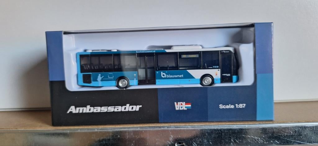 Te koop Holland Oto VDL Ambassador Blauwnet lijn 812 Zutphen, Hobby en Vrije tijd, Modelauto's | 1:87, Ophalen of Verzenden, Nieuw