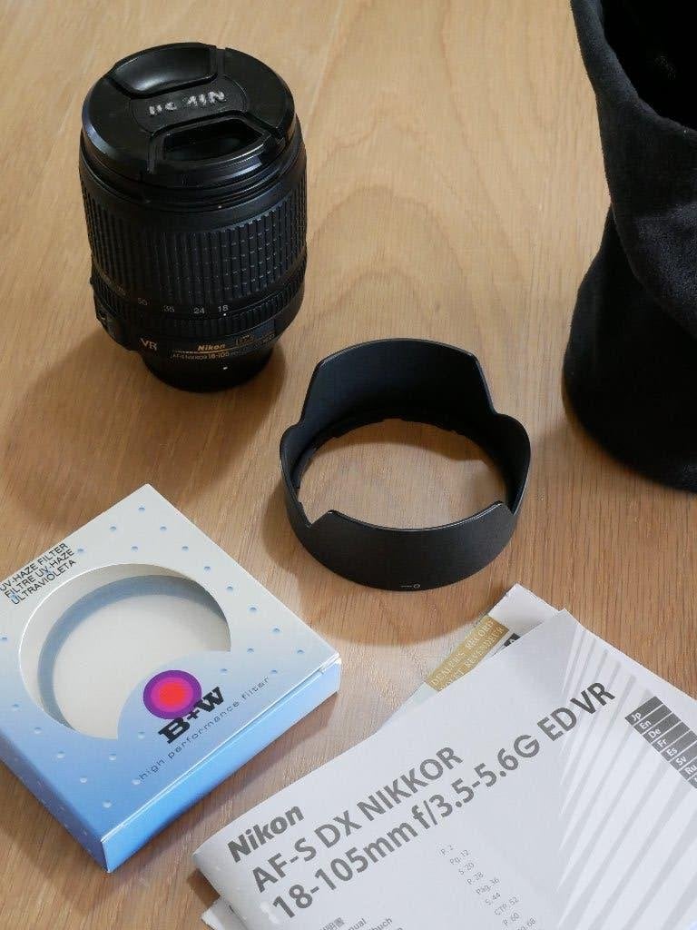 Nikon AF-S DX NIKKOR 18-105mm f/3.5-5.6G ED VR lens, Audio, Tv en Foto, Fotografie | Lenzen en Objectieven, 18 mm, Nikon, Ophalen of Verzenden