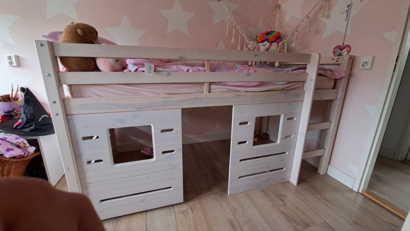 White wash halfhoogslaper, Kinderen en Baby's, Ophalen, Gebruikt, Halfhoogslaper