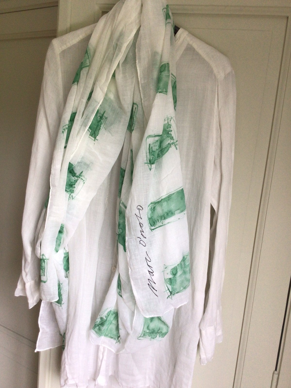 Prachtige nieuwe lange blouse/overhemdjurk in linnen, Ophalen, Nieuw