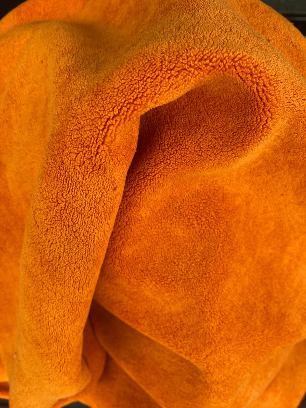 Meubelstof Teddy velours oranje, 120 cm of meer, Oranje, Ophalen of Verzenden, Polyester