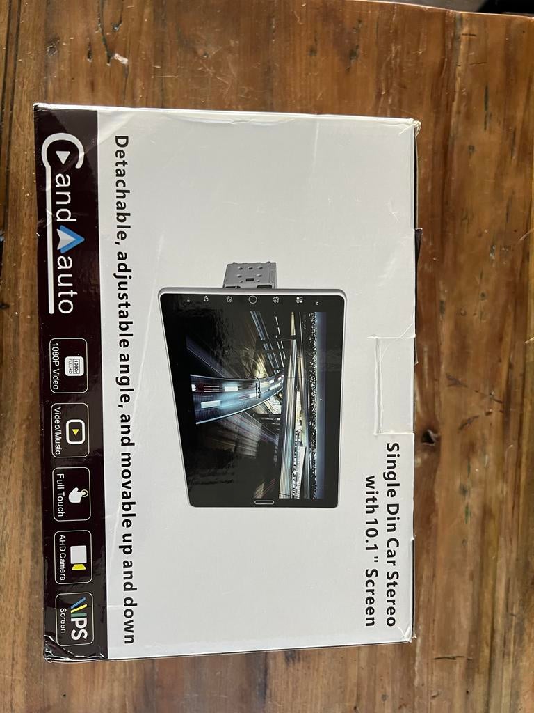 Single DIN Car Stereo met 10 inch scherm, Apple CarPlay & An, Ophalen of Verzenden, Nieuw
