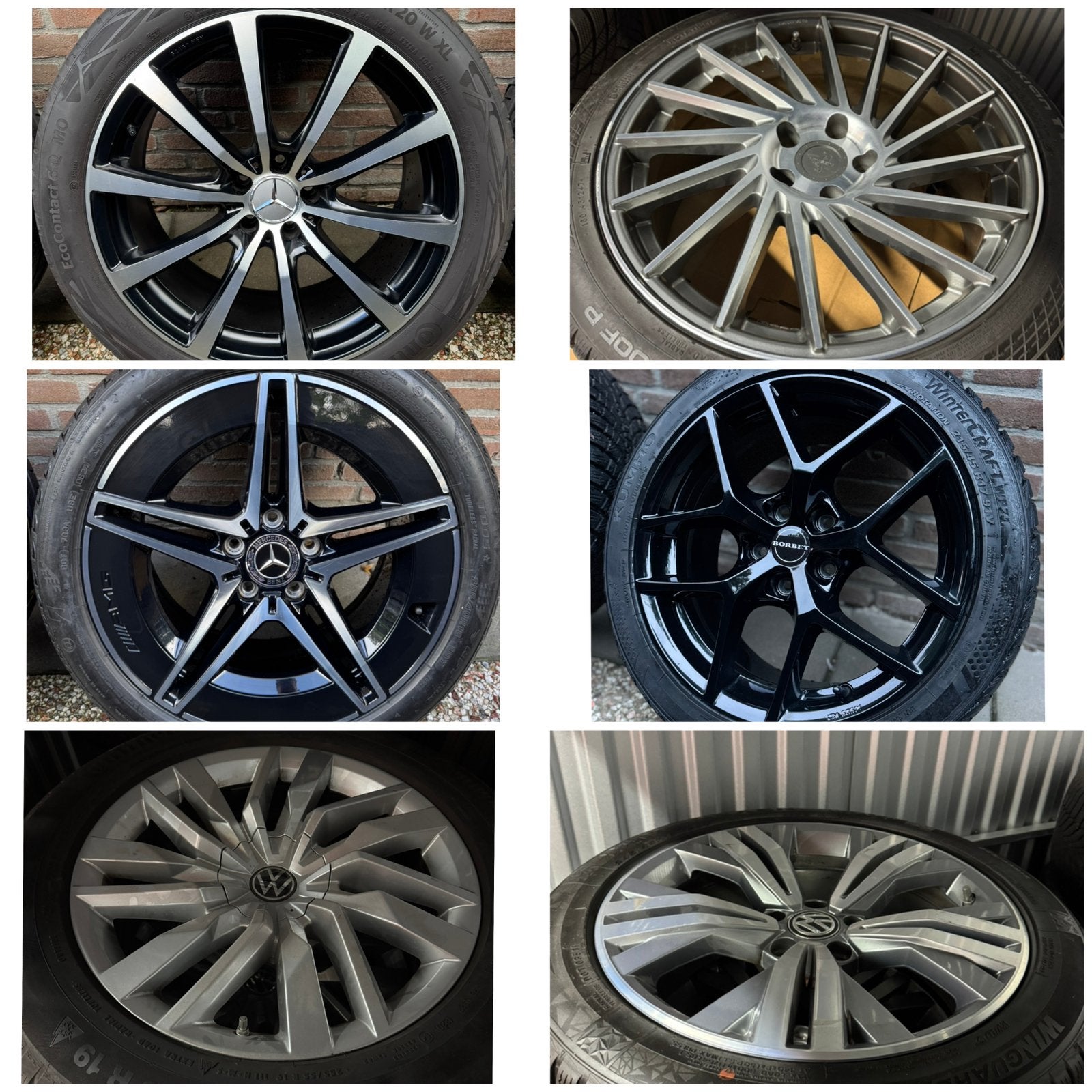 Exclusieve velgen Partij o.a. Bmw Mercedes Audi Volkswagen, Ophalen, 18 inch, Gebruikt, Banden en Velgen