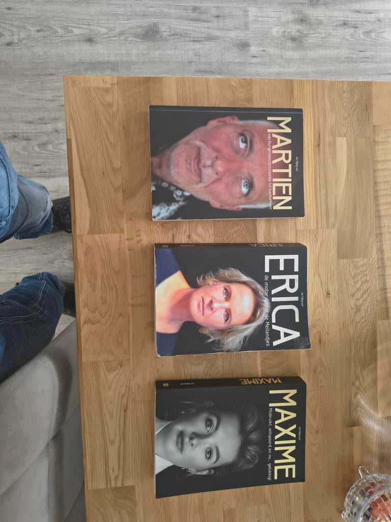 Biografieën: Martien, Erica en Maxime - 3-delige set, Boeken, Biografieën, Ophalen of Verzenden, Gelezen, Familie Meiland, Overige