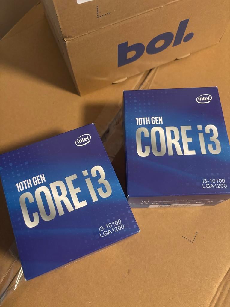 Nieuw in de doos : Intel Core i3-10100 LGA1200 Processor, Computers en Software, Processors, Ophalen of Verzenden, Nieuw, 3 tot 4 Ghz