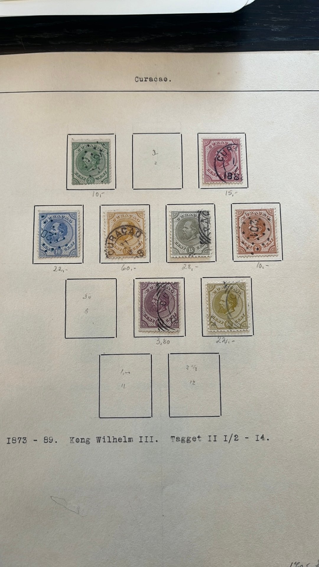 Curacao blauw puntstempel? Verzameling circa €400,- CW, Postzegels en Munten, Verzenden